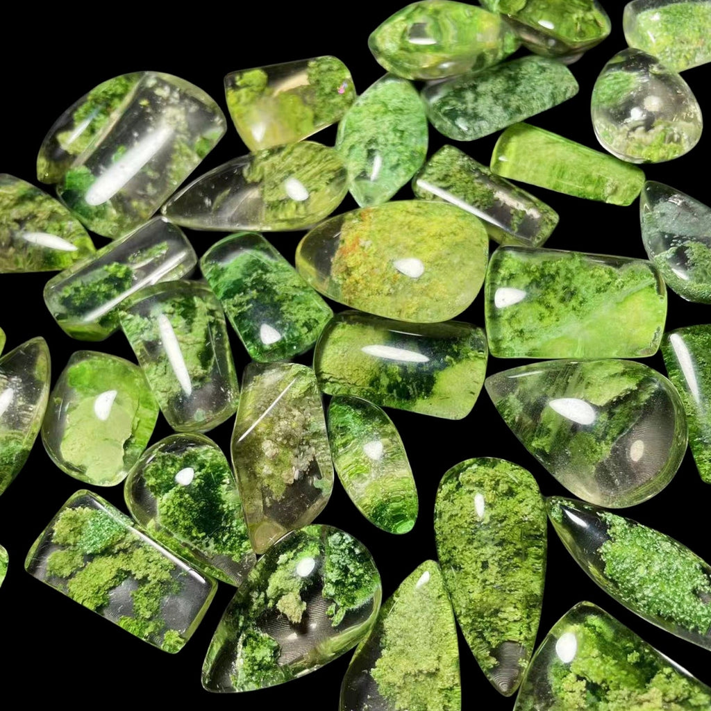 Natural Green Phantom Quartz Irregular Pendants GEMROCKY-Jewelry-