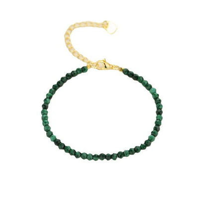 Natural Malachite Facet 3.5mm Bracelets GEMROCKY-Jewelry-