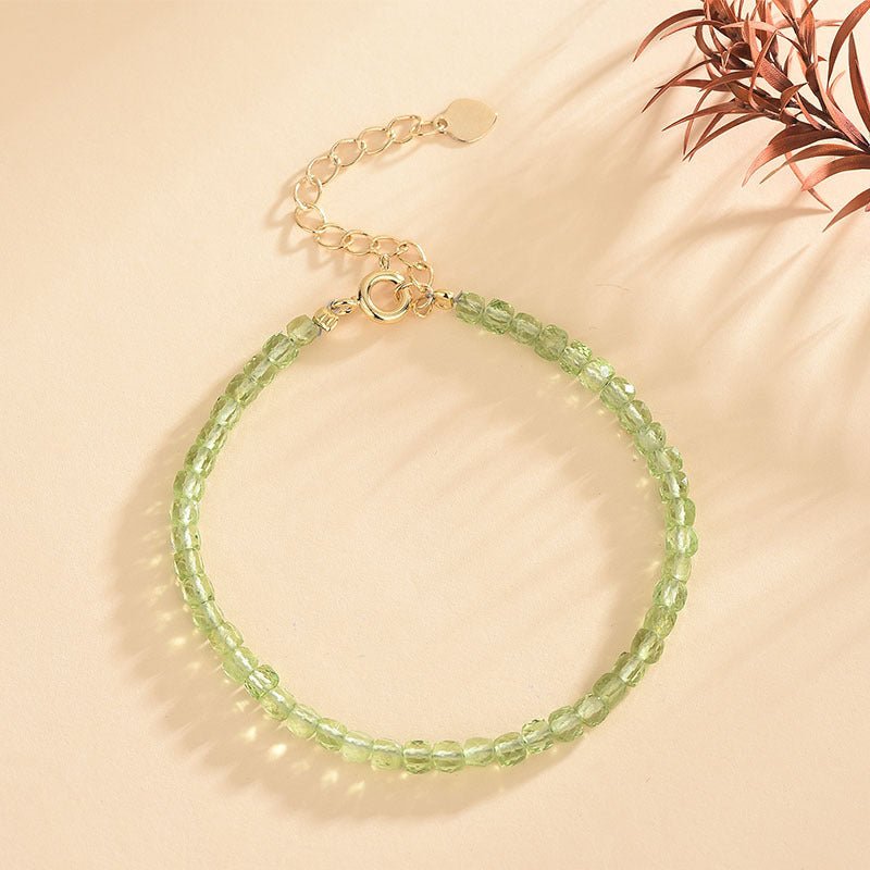 Natural Peridot Ethnic Style Bracelets GEMROCKY-Jewelry-