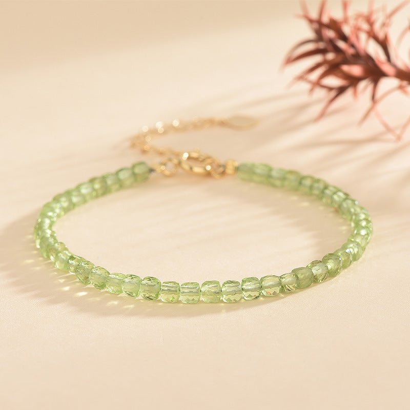 Natural Peridot Ethnic Style Bracelets GEMROCKY-Jewelry-