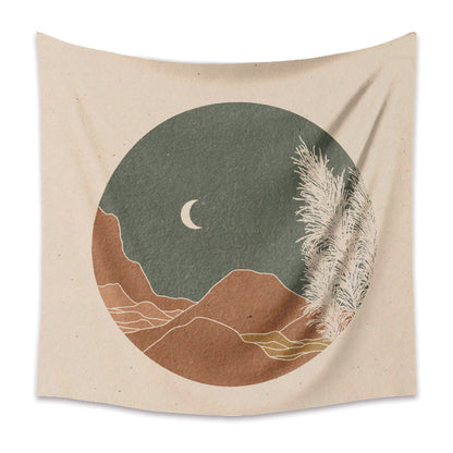 Nordic Home Decoration Bohemian Style Tapestry GEMROCKY-Decoration-73*95cm-THE MOON BY THE SEA-