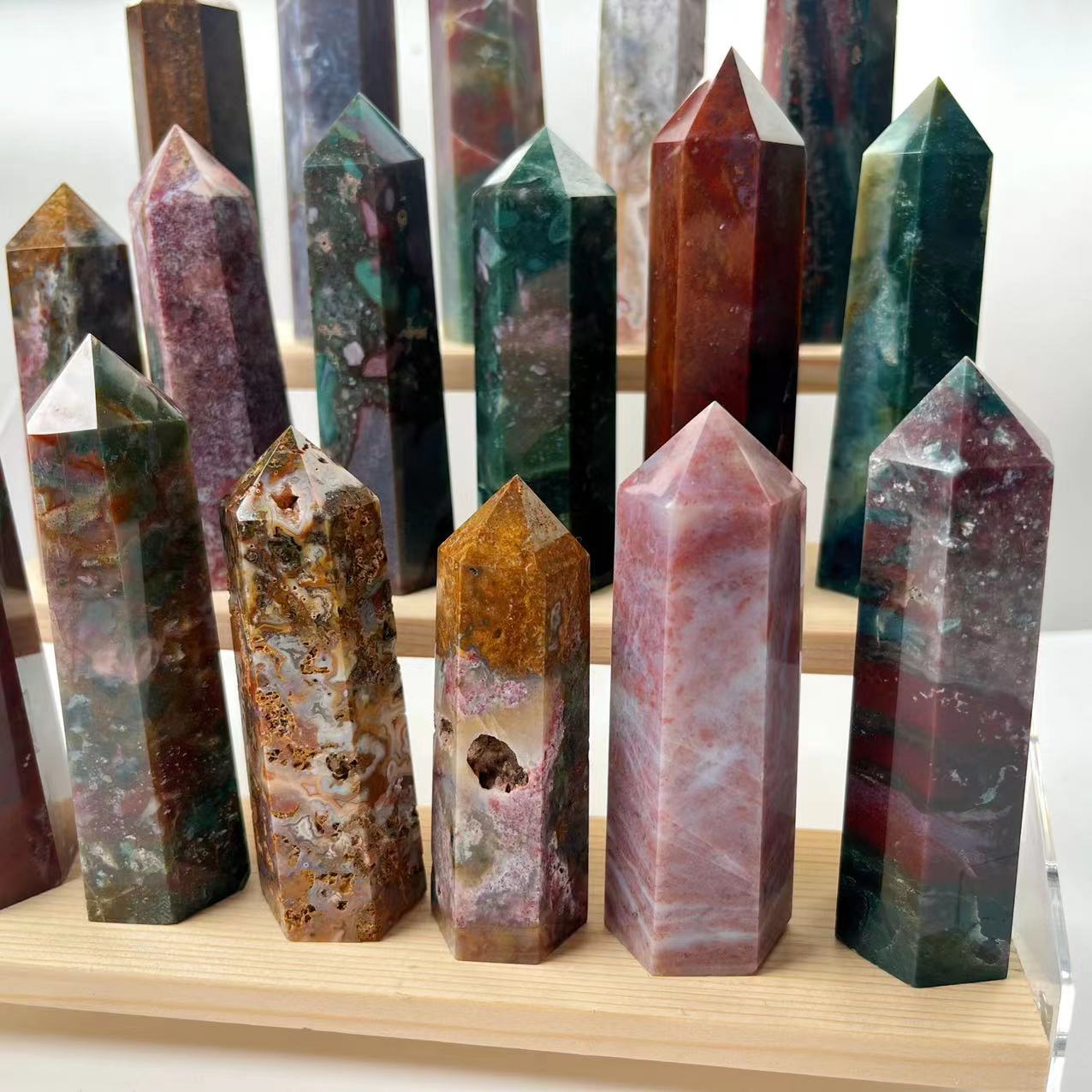 Ocean Jasper Point Wands GEMROCKY-Point Wands-