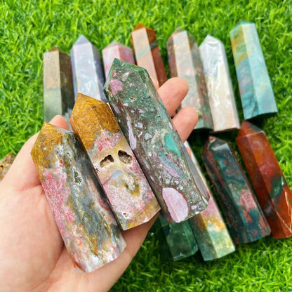 Ocean Jasper Point Wands GEMROCKY-Point Wands-