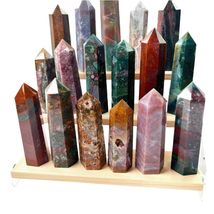 Ocean Jasper Point Wands GEMROCKY-Point Wands-