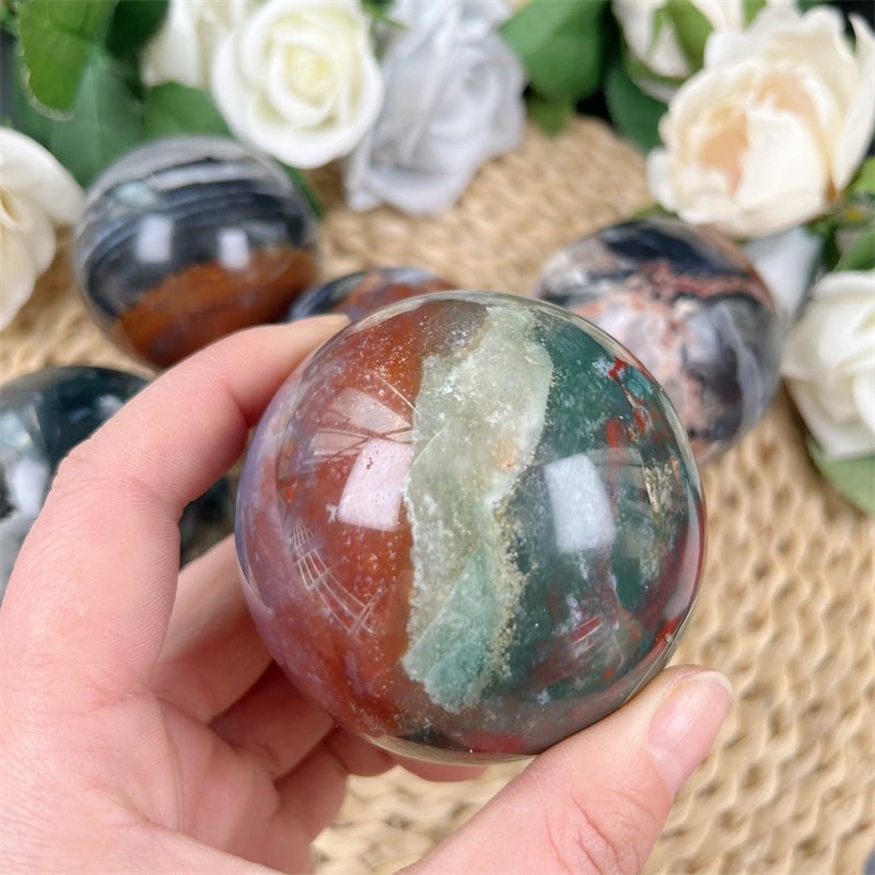 Ocean Jasper Spheres GEMROCKY-Spheres-