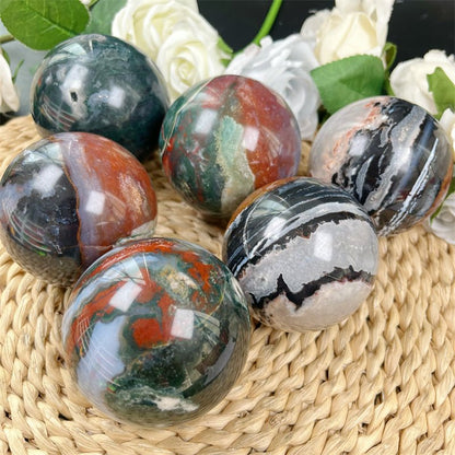 Ocean Jasper Spheres GEMROCKY-Spheres-