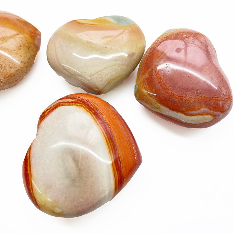 Ocean Jasper Stone Hearts GEMROCKY-Carvings-