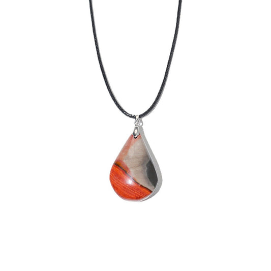 Ocean Jasper Waterdrop Pendant Necklaces GEMROCKY-Jewelry-