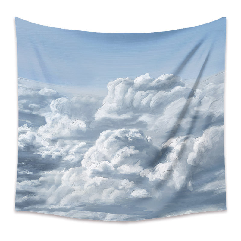 Oil Painting Artistic Background Cloth Home Decor Tapestry GEMROCKY-Decoration-73*95cm-CLOUDS-