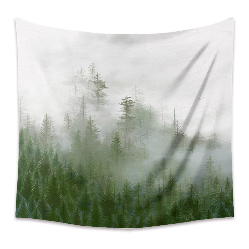 Oil Painting Artistic Background Cloth Home Decor Tapestry GEMROCKY-Decoration-73*95cm-FOREST-