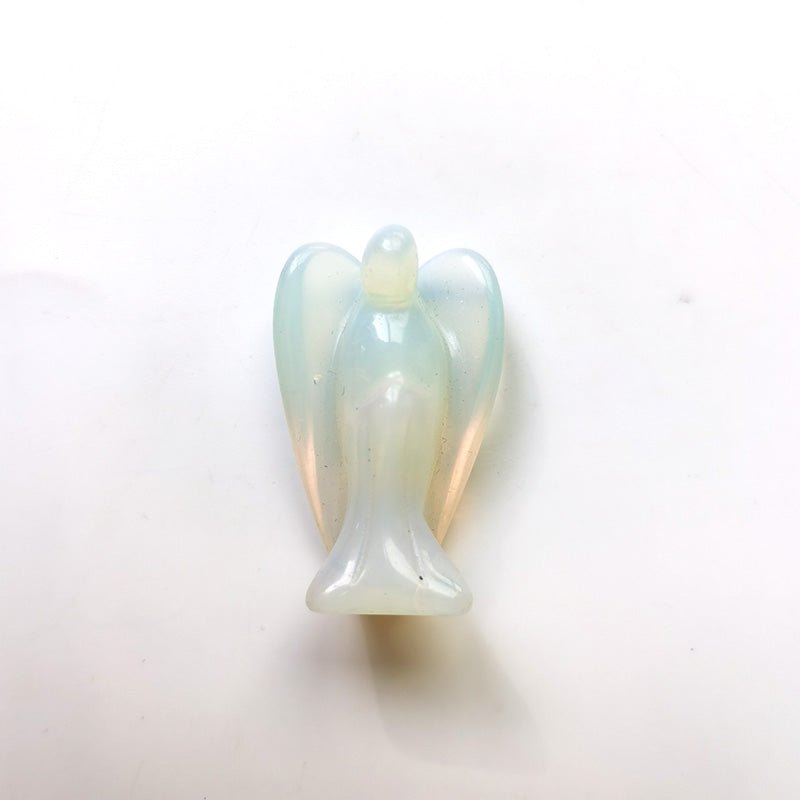 Opalite Angel 1.5 Inch GEMROCKY-Carvings-