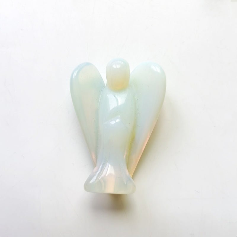 Opalite Angel 2 Inch GEMROCKY-Carvings-