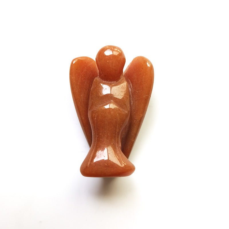 Orange Aventurine Angel 1.5 Inch GEMROCKY-Carvings-