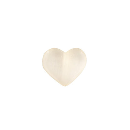 Orange White Selenite Polished Hearts Ornaments GEMROCKY-Carvings-White 4*3.5*1.5cm-