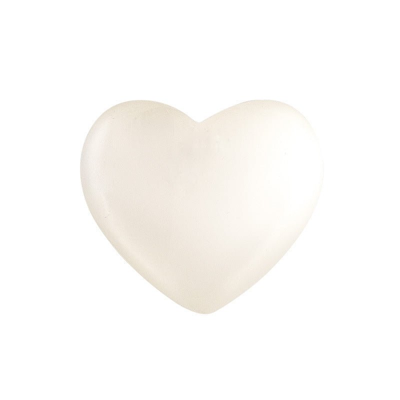 Orange White Selenite Polished Hearts Ornaments GEMROCKY-Carvings-White 8*7*3.5cm-