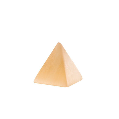 Orange White Selenite Pyramid Healing Ornaments GEMROCKY-Decoration-Orange 4*4cm-