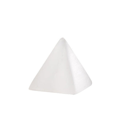 Orange White Selenite Pyramid Healing Ornaments GEMROCKY-Decoration-White 5*5cm-