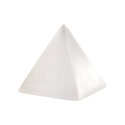 Orange White Selenite Pyramid Healing Ornaments GEMROCKY-Decoration-White 7*7cm-