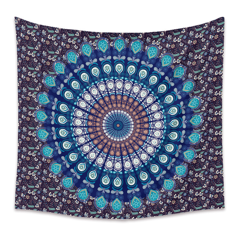 Peacock Eye Background Cloth Bohemian Style Tapestry GEMROCKY-Decoration-73*95cm-2-