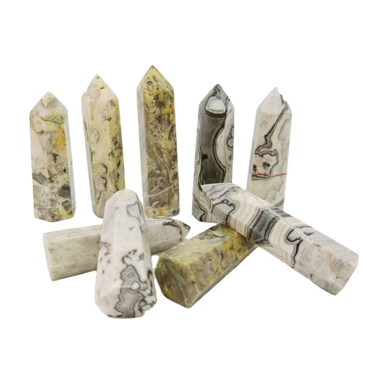 Picasso Jasper Point Wands GEMROCKY-Point Wands-