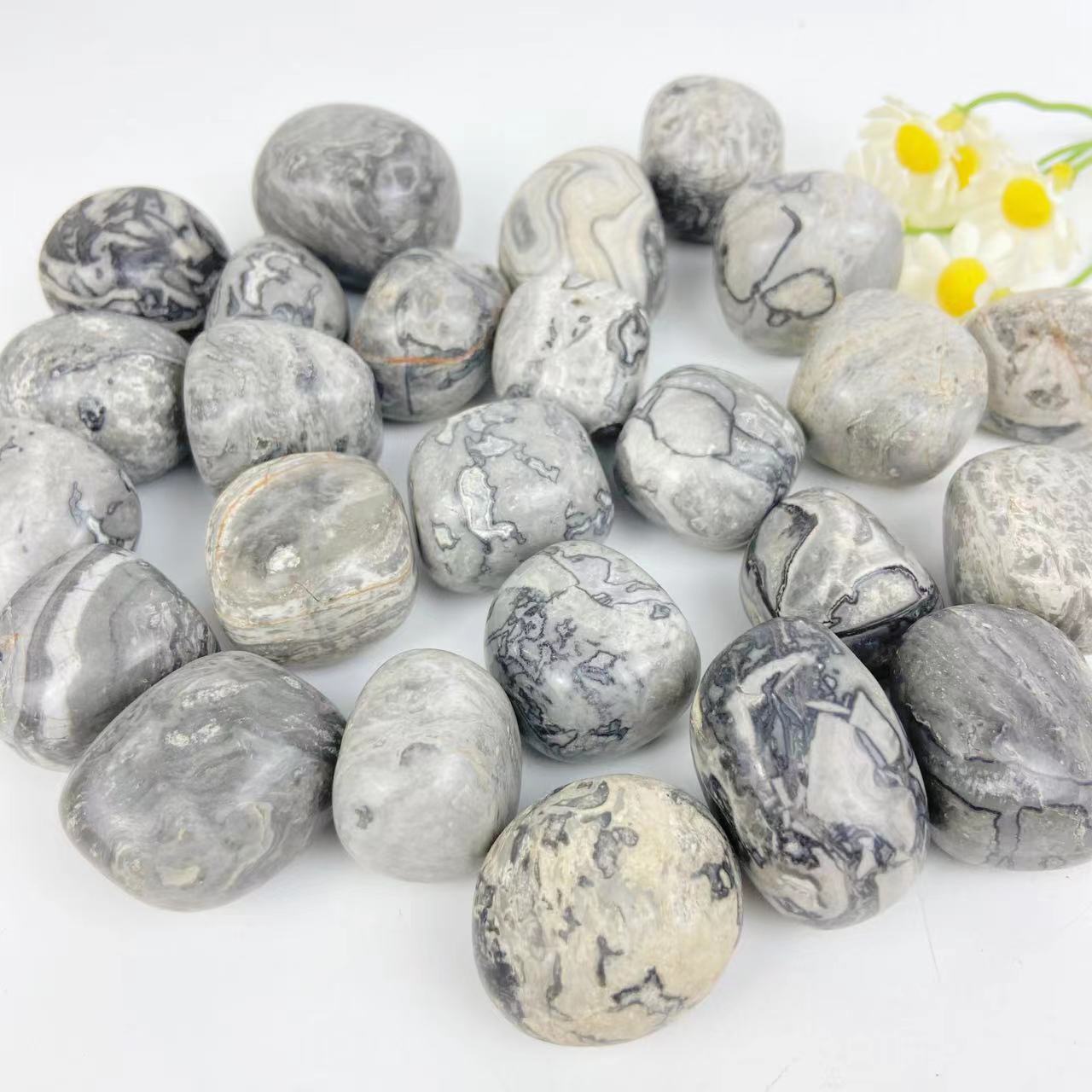 Picasso Jasper Tumble Stones GEMROCKY-Tumbles-