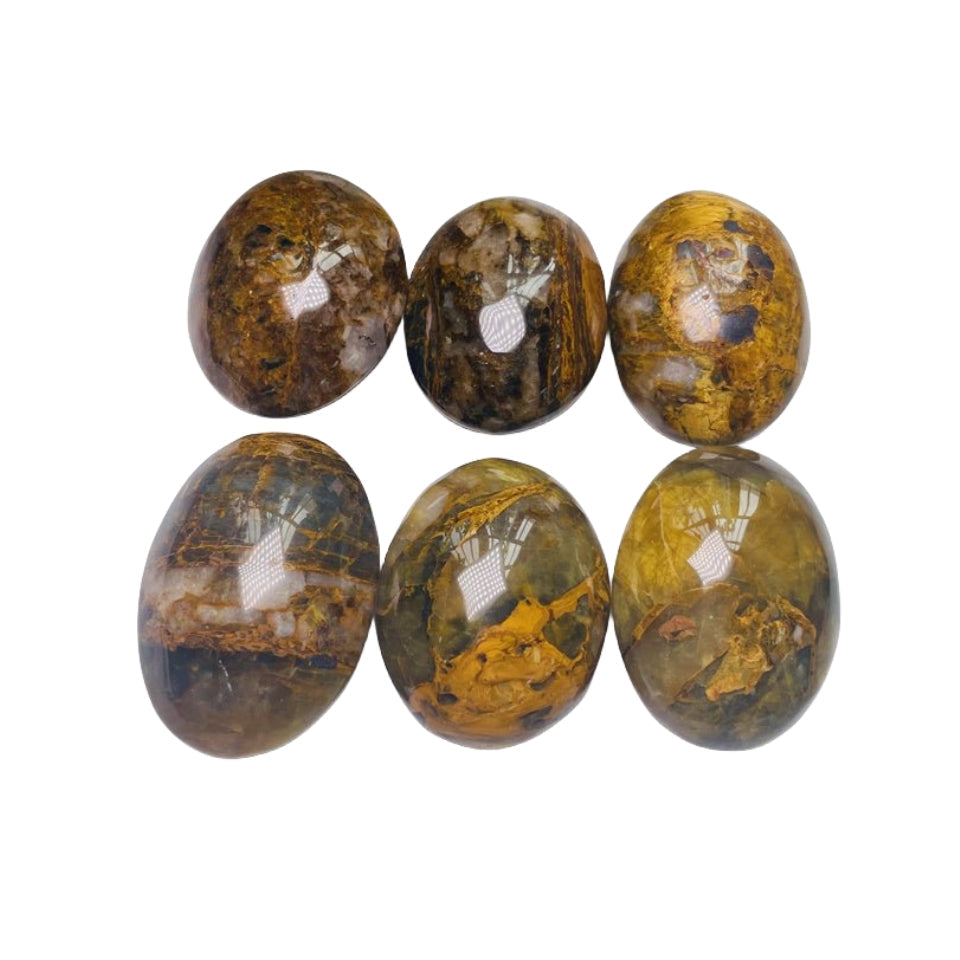 Pietersite Palm Stones GEMROCKY-Carvings-