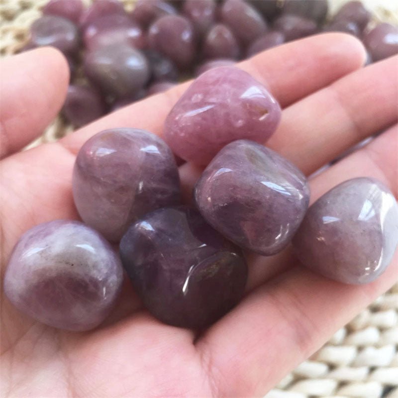 Pink Amethyst Tumble Stones GEMROCKY-Tumbles-