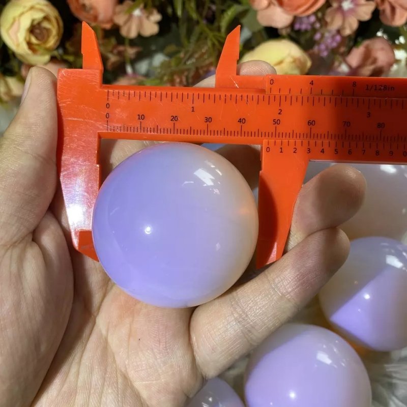 Pink Opal Spheres GEMROCKY-Spheres-