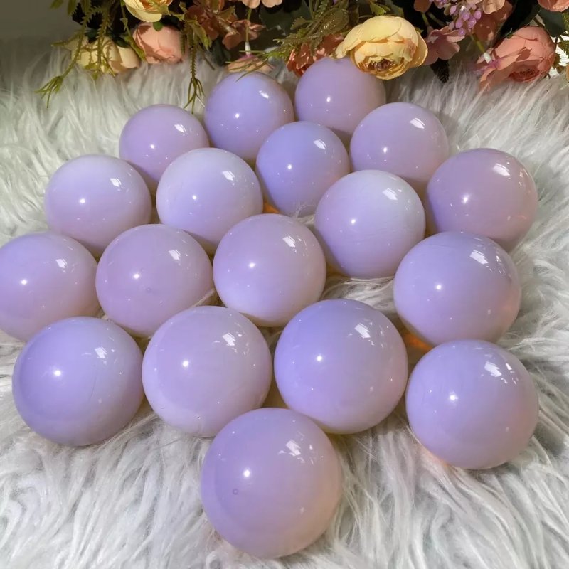 Pink Opal Spheres GEMROCKY-Spheres-