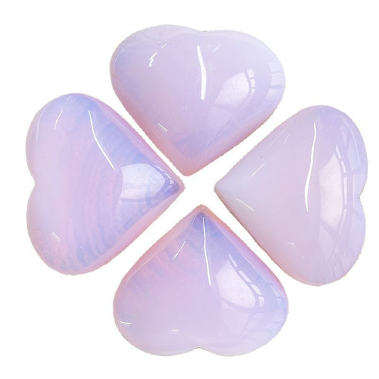 Pink Opalite Hearts GEMROCKY-Carvings-