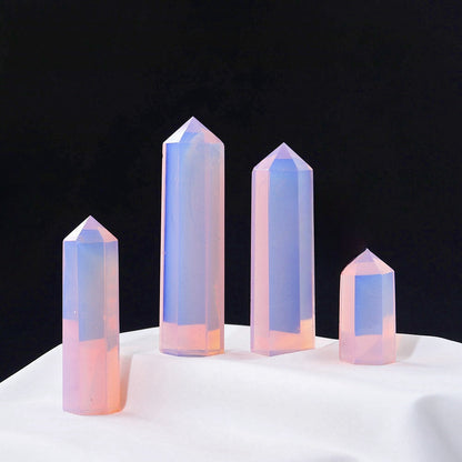 Pink Opalite Point Wands GEMROCKY-Point Wands-