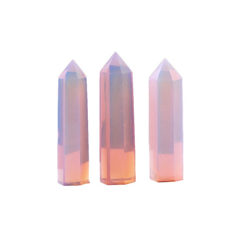 Pink Opalite Point Wands GEMROCKY-Point Wands-