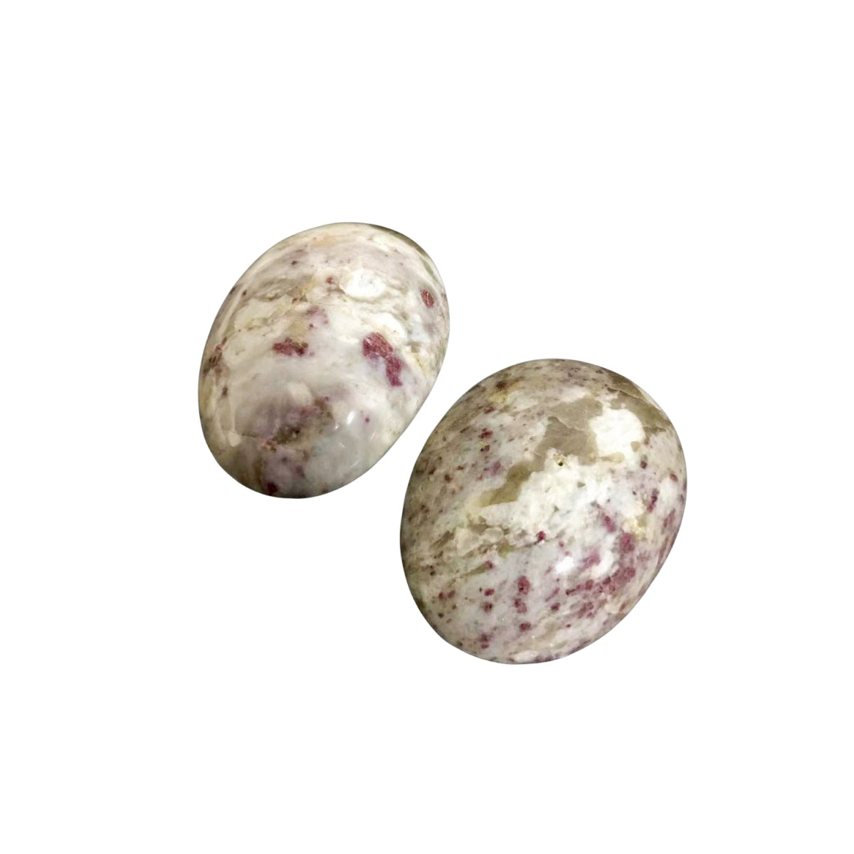 Plum Blossom Quartz Palm Stones GEMROCKY-Carvings-