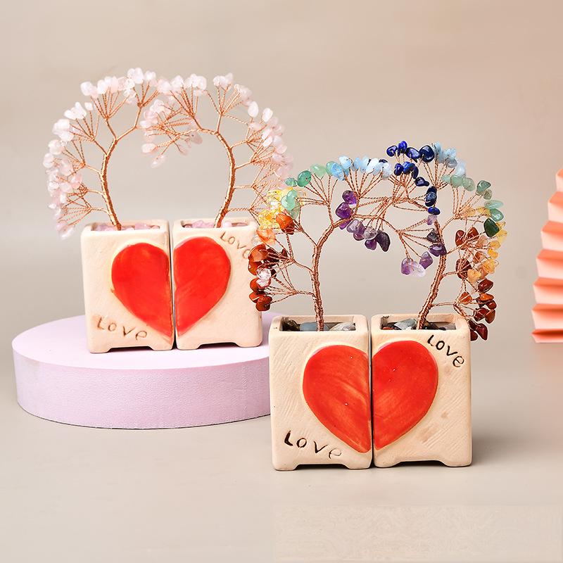 Pottery Love Flowerpot Chips Gem Trees GEMROCKY-Decoration-