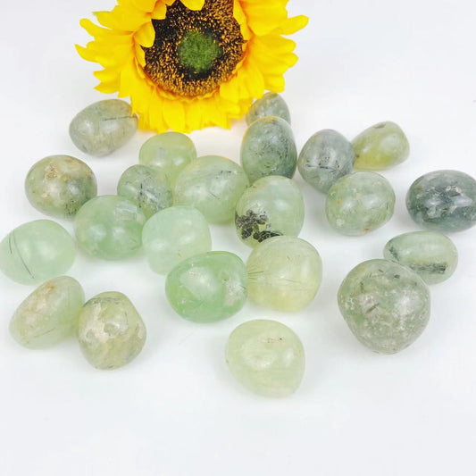 Prehnite Tumble Stones GEMROCKY-Tumbles-