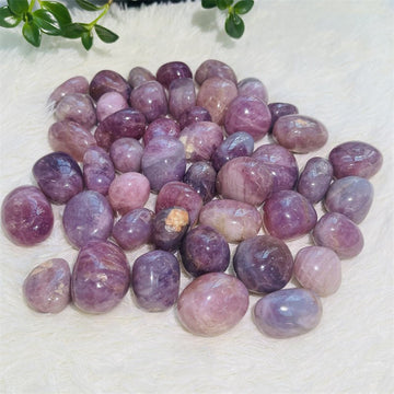 Purple Rose Quartz Tumble Stones GEMROCKY-Tumbles-