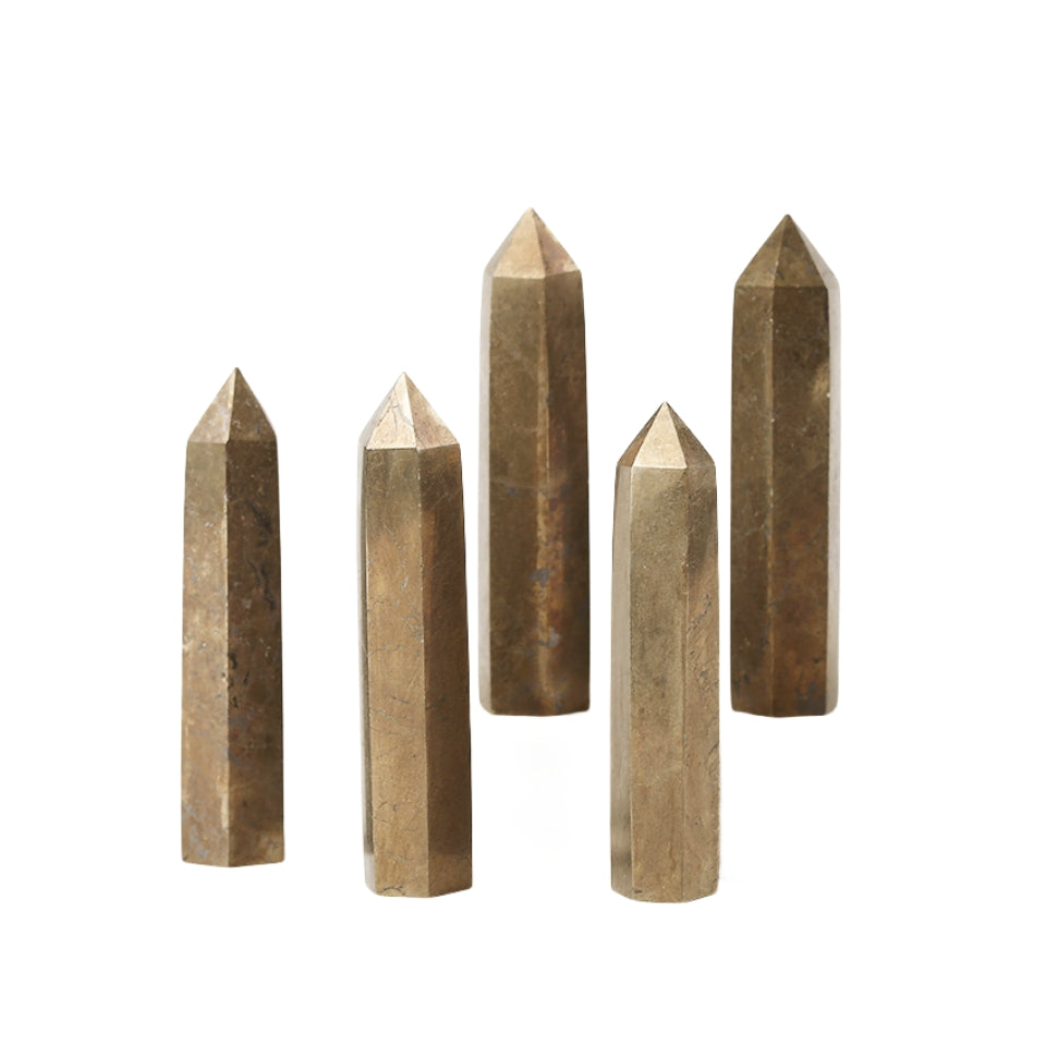 Pyrite Point Wands GEMROCKY-Point Wands-