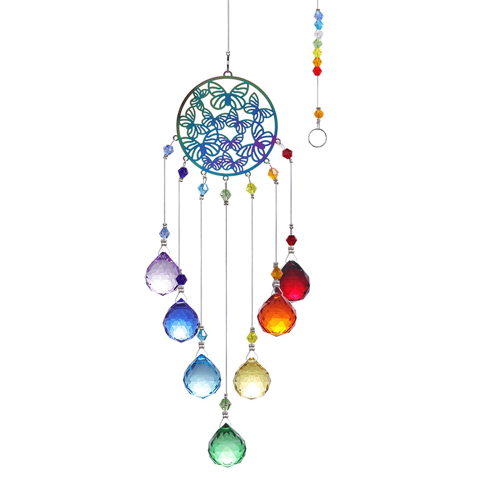 Rainbow 7 Chakra Suncatcher Ornaments GEMROCKY-Decoration-2-