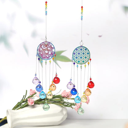 Rainbow 7 Chakra Suncatcher Ornaments GEMROCKY-Decoration-