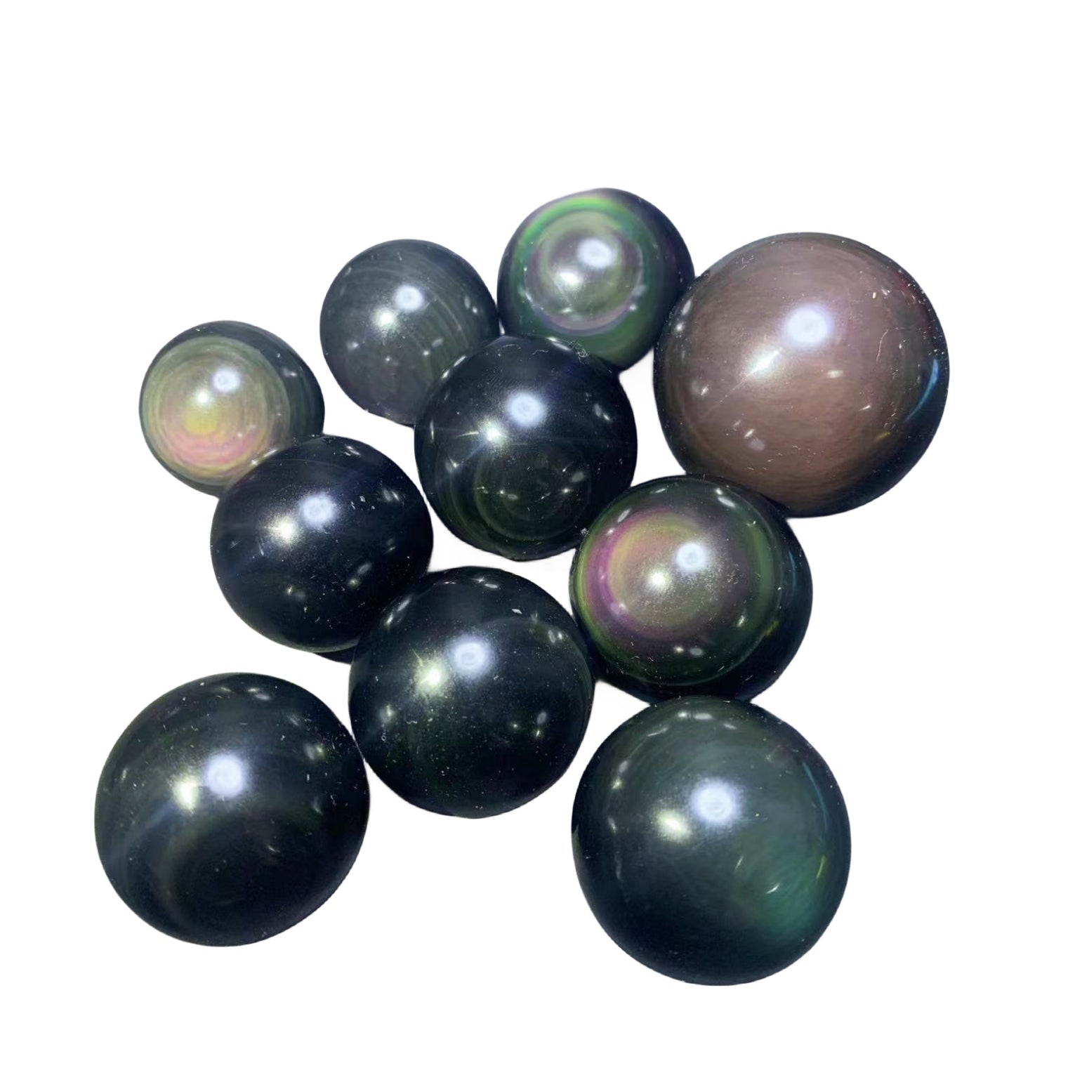 Rainbow Eye Obsidian Stone Spheres GEMROCKY-Spheres-