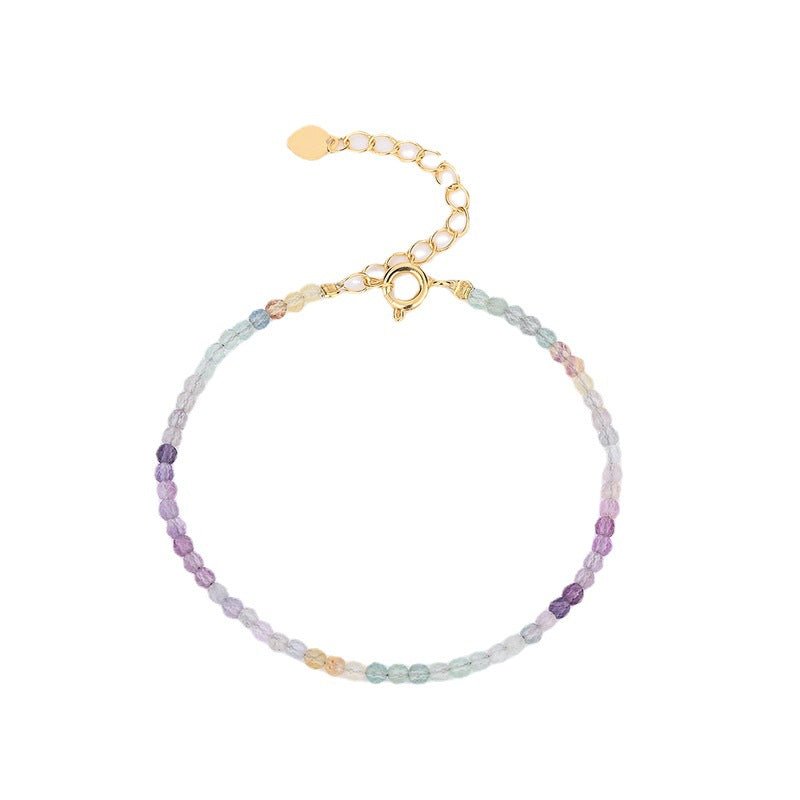 Rainbow Fluorite 2.5mm Facet Bracelets GEMROCKY-Jewelry-