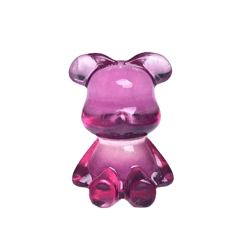 Rainbow Fluorite Bear Mini Carvings GEMROCKY-Carvings-