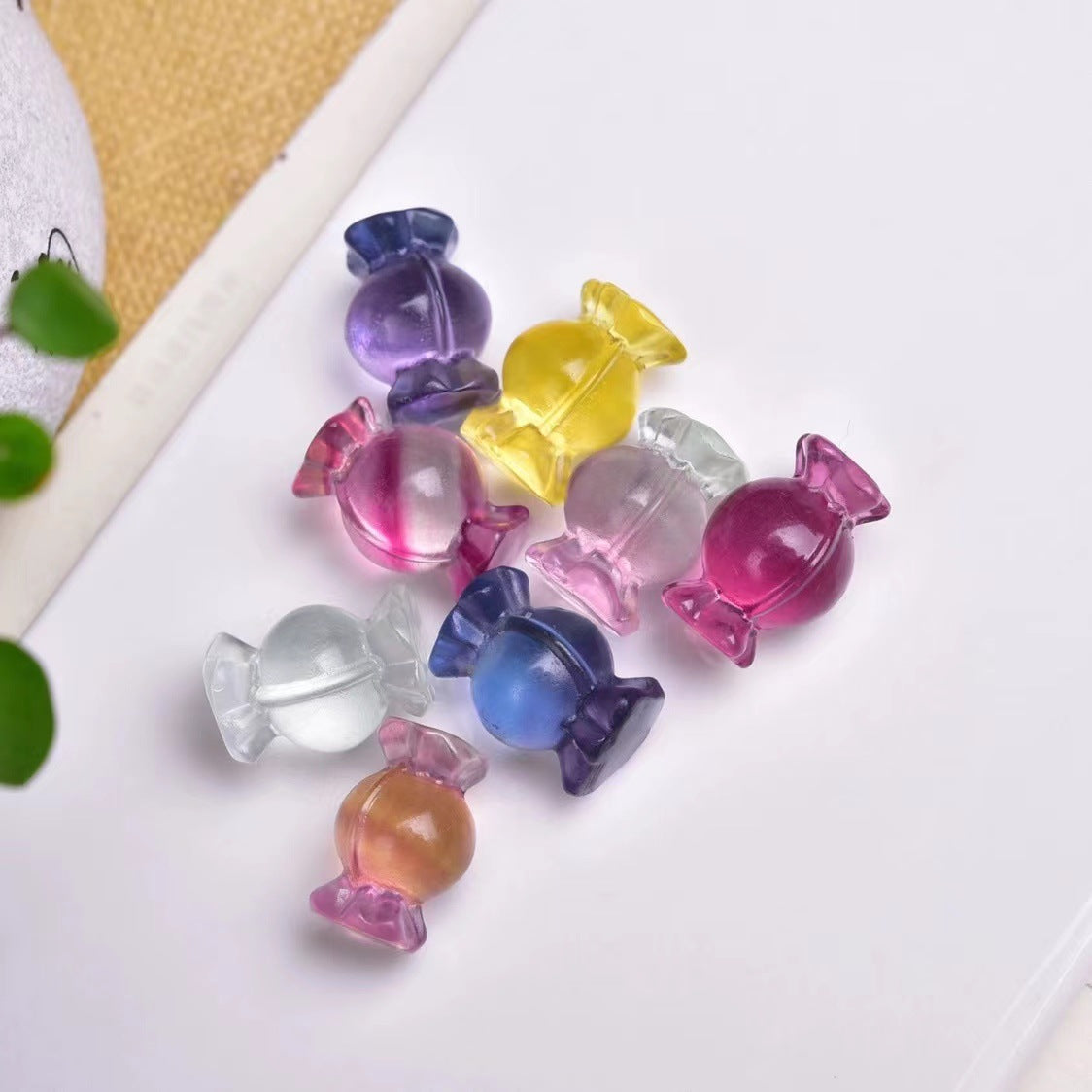 Rainbow Fluorite Candy Mini Carvings GEMROCKY-Carvings-