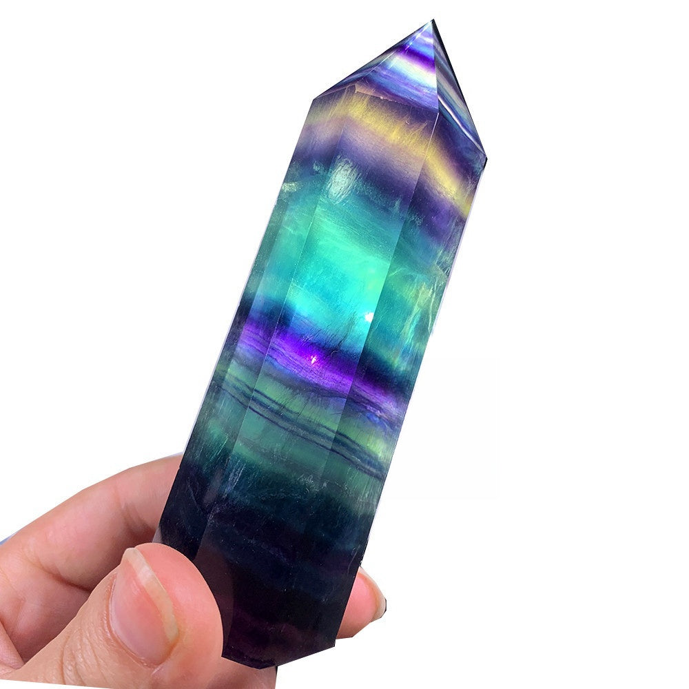 Rainbow Fluorite Point Wands GEMROCKY-Point Wands-