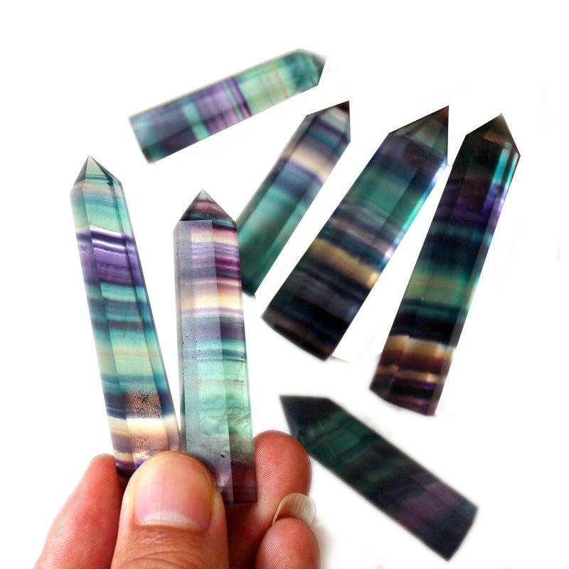 Rainbow Fluorite Point Wands GEMROCKY-Point Wands-