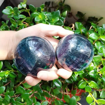 Rainbow Fluorite Spheres GEMROCKY-Spheres-