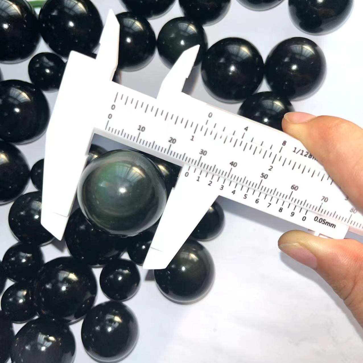 Rainbow Obsidian Spheres GEMROCKY-Spheres-