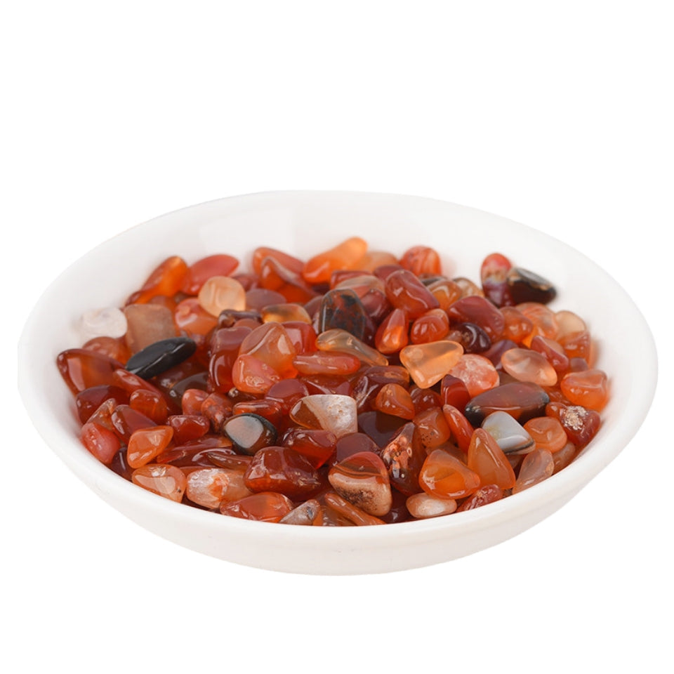 Red Agate Chips GEMROCKY-Tumbles-