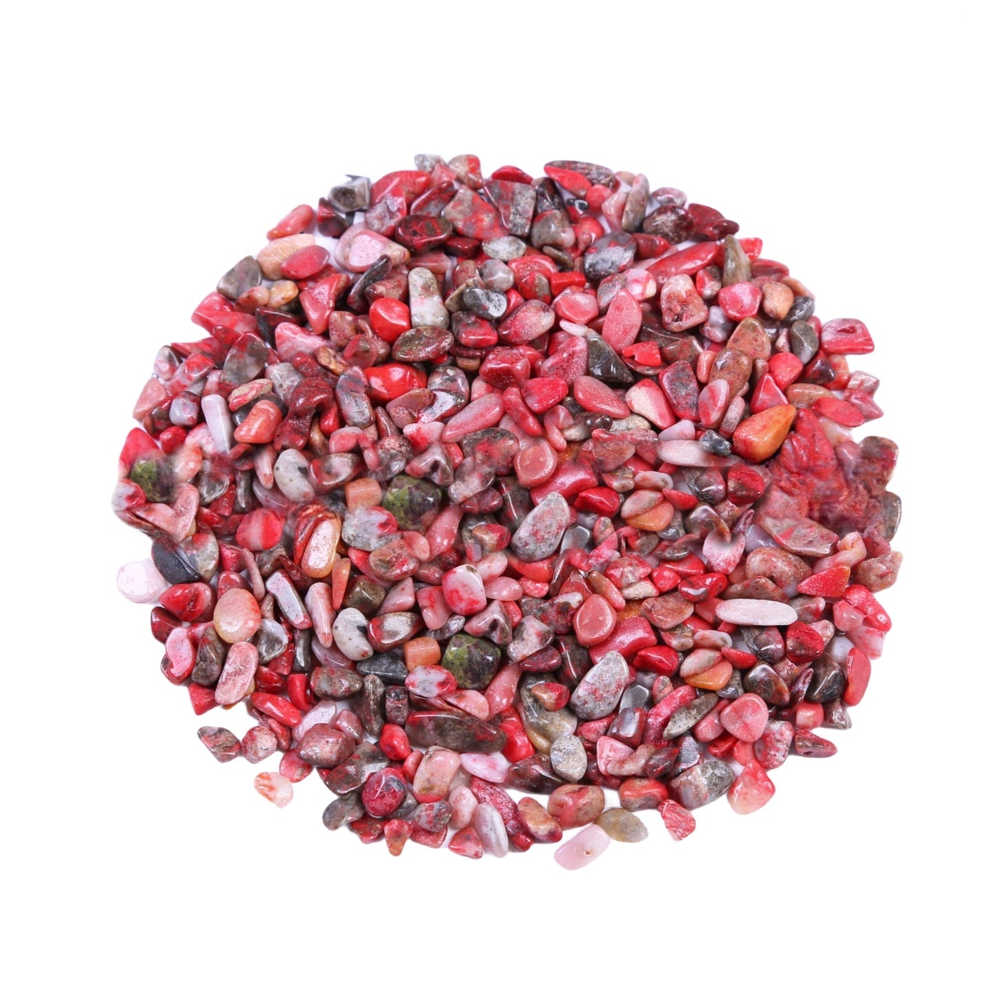 Red Chicken Blood Stone Chips GEMROCKY-Tumbles-