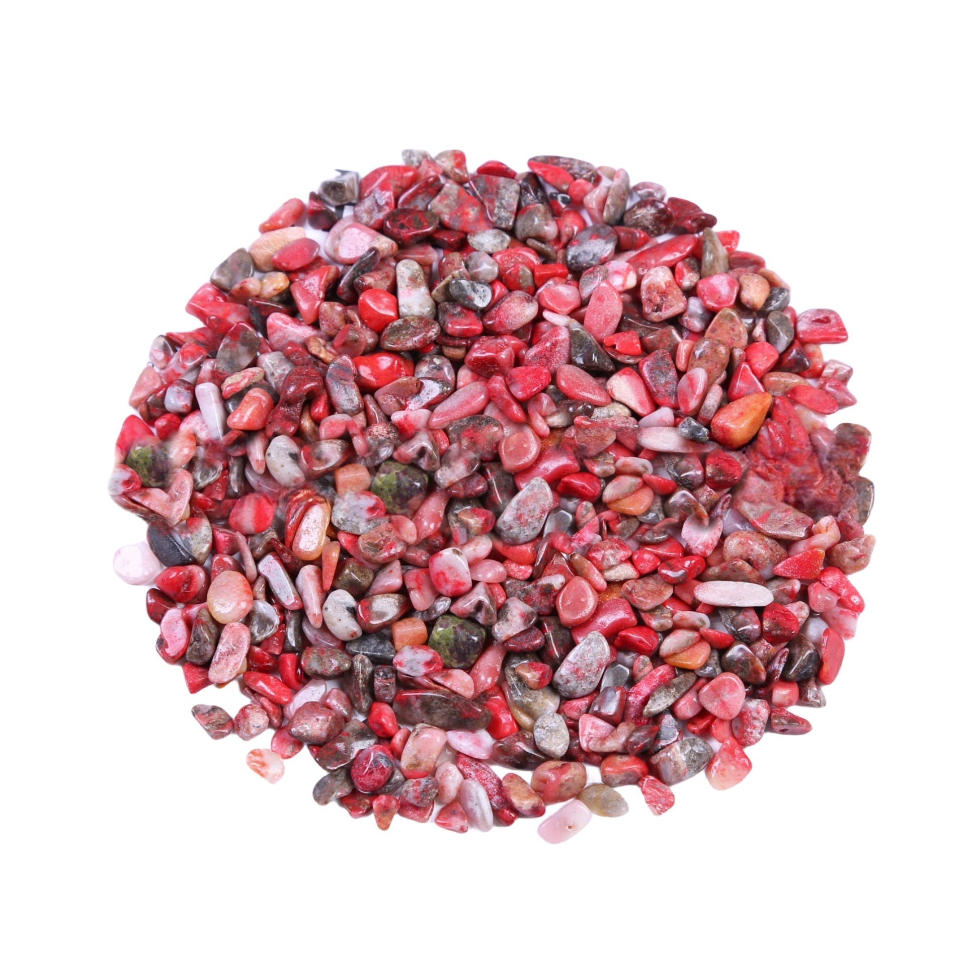 Red Chicken Blood Stone Chips GEMROCKY-Tumbles-